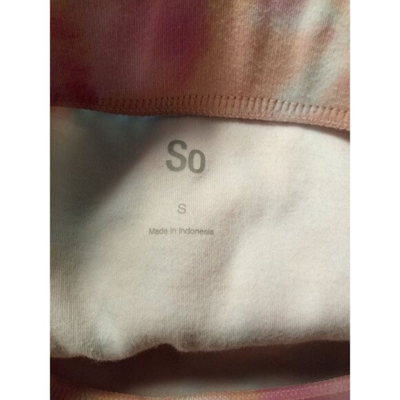 Junior's SO Brand Peach and Pink Mini Skirt Size Small - Picture 3 of 4